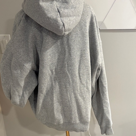Brandy Melville Grey Zip-Up Hoodie - Picture 2 of 4